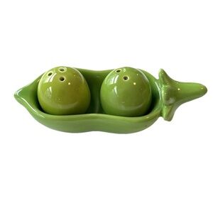 Two Peas in a Pod Salt & Pepper Shakers By Kate Aspen